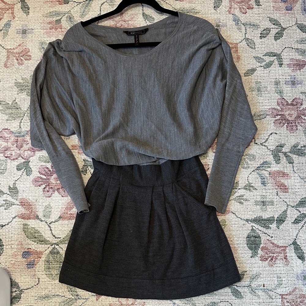 BCBGMaxAzria Gray Knit Top